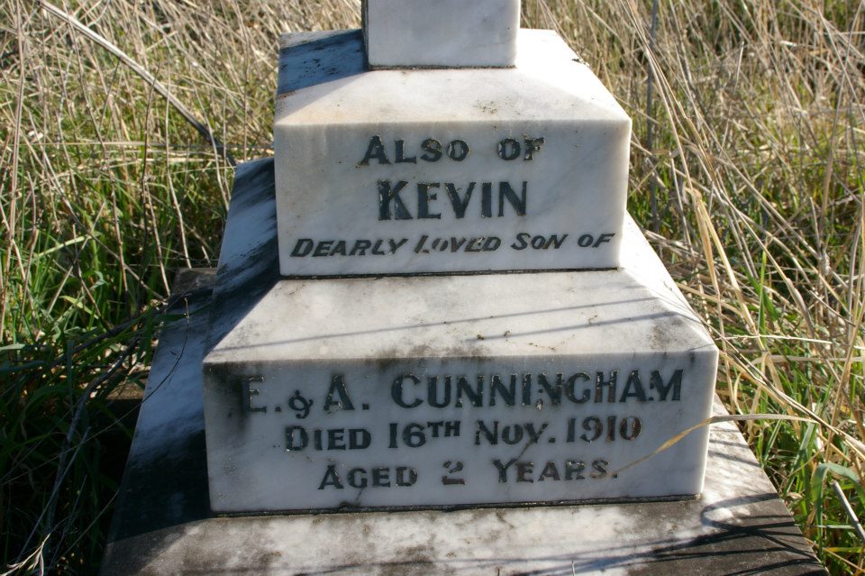 Headstone Kevin Cunningham